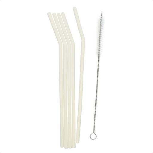 [565697] Smikkels | Siliconen Rietjes Wit