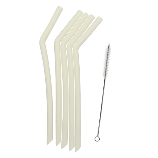 [565699] Smikkels | Siliconen Rietjes XL Wit
