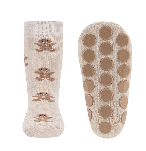 Ewers | Sokken Peperkoekenman Antislip Ecru