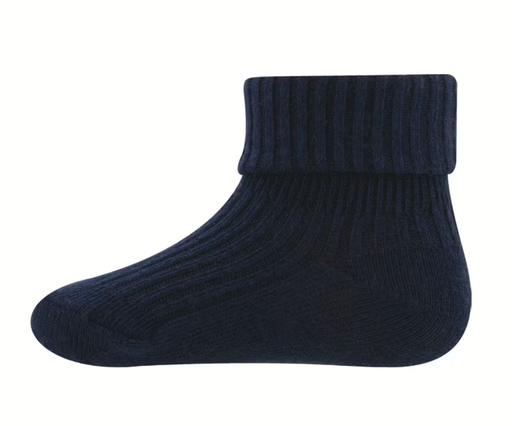 Ewers | Kousen Rib Met Omslag Marine