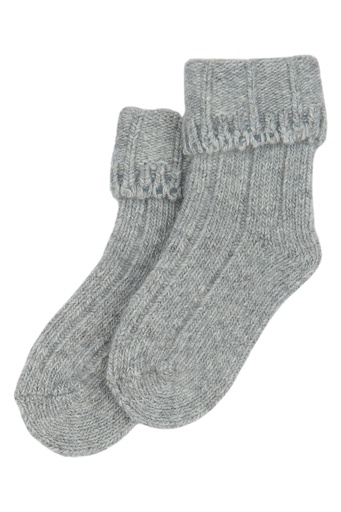 Minipop | Kousen Wool Light Grey Melange