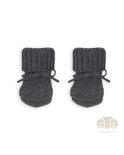 [566116] Lodger | Babyslofjes Merino Wol Pigeon 0-6M