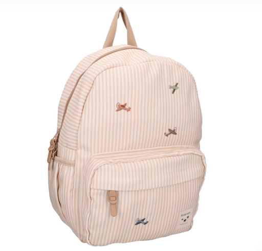 [566133] Kidzroom | Rugzak Nostalgia Vliegtuigen Beige 36x27x12cm 