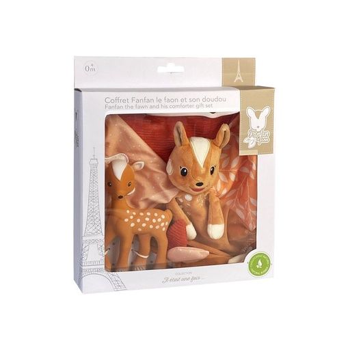 [566251] Sophie La Girafe | Giftset Fanfan en Haar Doudou Bijtring/Knuffeldoek