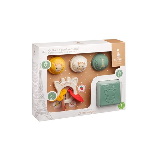 [566255] Sophie La Girafe | Giftset Muzikale Ballen/Geurende Ring/Kubus