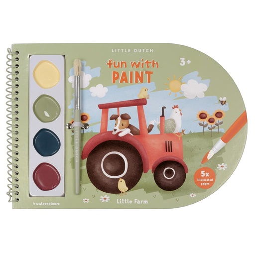 [566439] Little Dutch | Kleurboek Little Farm Fun With Paint