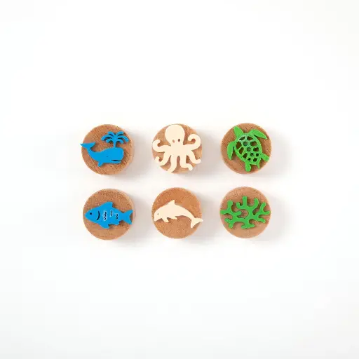[566532] Childgen | Stempelset Wooden Stamp Creatures 