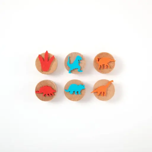 [566535] Childgen | Stempelset Wooden Stamp Dinosaurs
