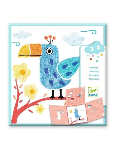 [566557] Djeco | Kleurboek Tekenen met Sjablonen 