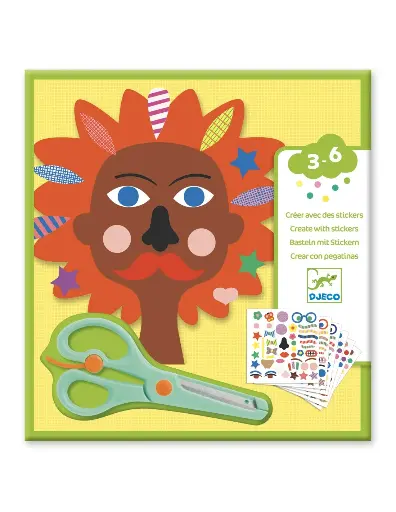 [566577] Djeco | Knutselset Coiffeur Knippen en Plakken 3-6Y