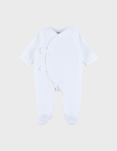 Noukies | Pyjama Velours Wit