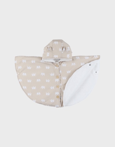 Noukies | Poncho Waterproof Beige