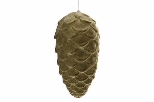 [566807] Cosy & Trendy | DENAPPEL HANGER FLOCKED GROEN 14X14XH25C