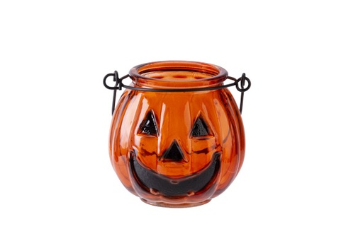 [566855] Cosy & Trendy | Lantaarn Pompoen Glas H8cm