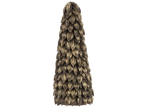 [566898] Cosy & Trendy | Beeld Leaves Antique Gold H40cm