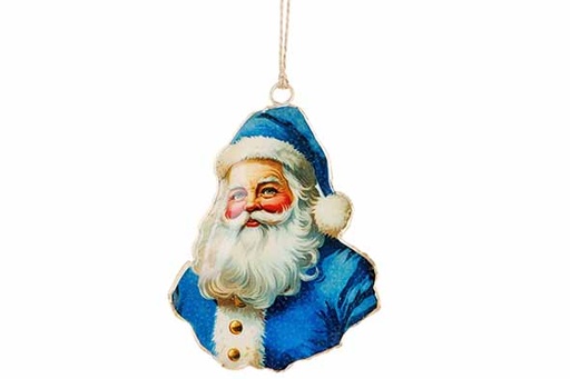 [566907] Cosy & Trendy | Hangfiguur Vintage Santa Blauw H11cm
