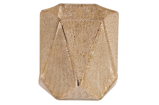 [566915] Cosy & Trendy | THEELICHTHOUDER CHAMPAGNE 10X10XH10,3CM