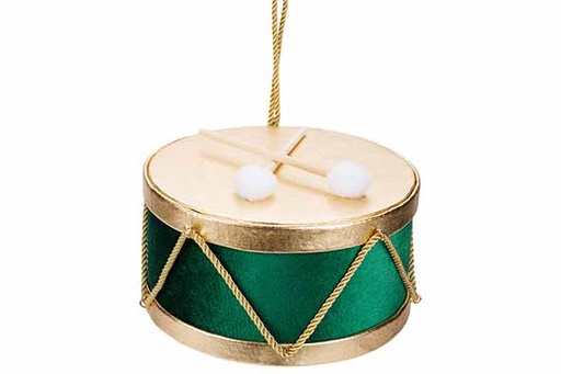 [566924] Cosy & Trendy | HANGER DRUM GOLD GROEN 20X20XH13CM FOAM