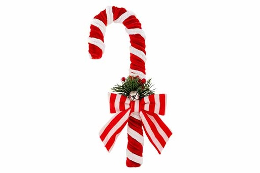 [566929] Cosy & Trendy | Hangfiguur Candy Cane Rood/Wit H28cm