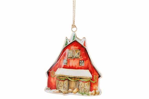[566953] Cosy & Trendy | Hangfiguur Vintage Village Rood H11cm
