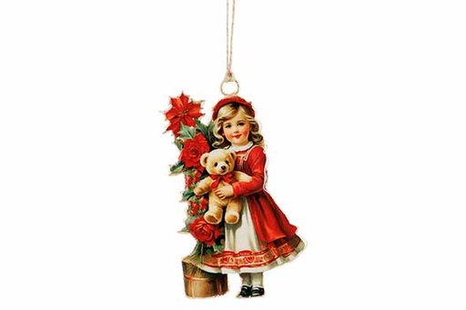 [566954] Cosy & Trendy | Hangfiguur Vintage Girl Rood H11cm
