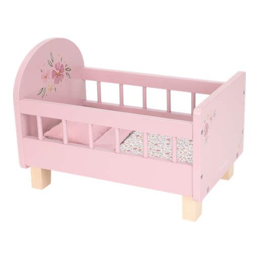 [566974] Little Dutch | Poppenbed Hout Roze