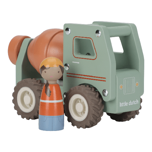 [566978] Little Dutch | Auto Betonwagen Hout