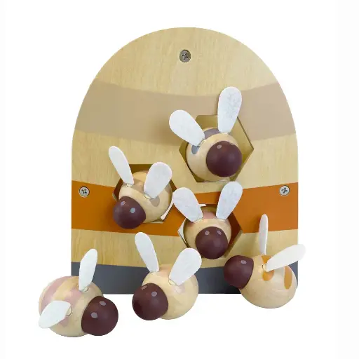 [567238] Egmont | Educatief Speelgoed Stapelbij Hout 17x18x6,5cm