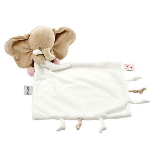 [567622] Nattou | Knuffeldoek met Knuffel Fanfan Olifant Ecru 27x27cm