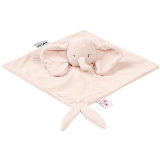 [567630] Nattou | Knuffeldoek Fanfan Olifant Corduroy Roze 27x27cm