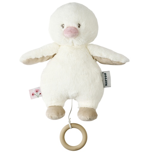 [567659] Nattou | Muziektrekker Fanfan Eendje Wit 30cm
