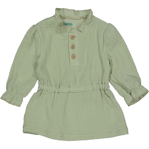 Bess | Jurk Girls Muslin Teal