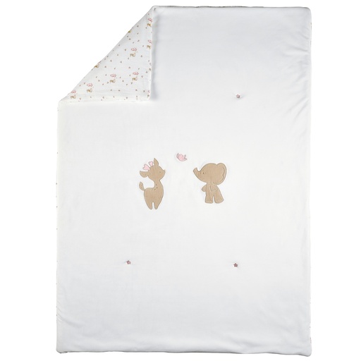 [567738] Nattou | Deken Fanfan Velours Wit 100x135cm