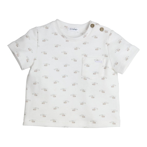 Gymp | T-shirt Boys Gebbo White/Green