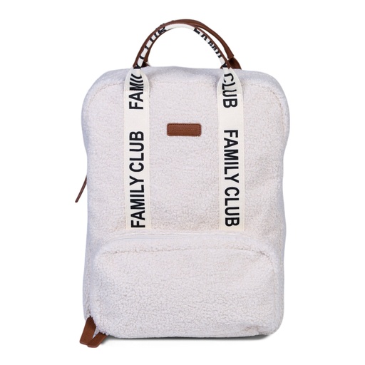[568522] Childhome | Verzorgingstas Family Club Rugzak Signature Teddy Ecru