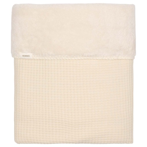 [568574] Koeka | Deken Ledikant Teddy Malaga Warm White 100x150cm