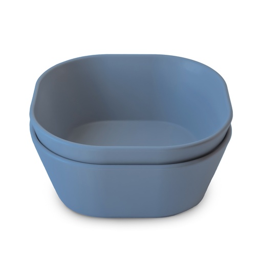 [569140] Mushie | Kom Square Twilight Blue PP Blauw 