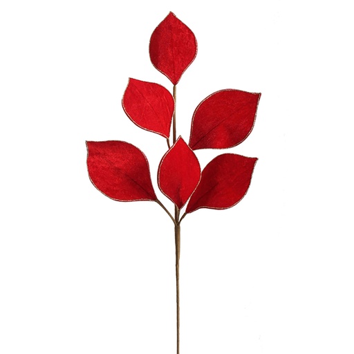 [569258] Jasaco |  MEDIUM VELVET POINSETTIA 50CM RED