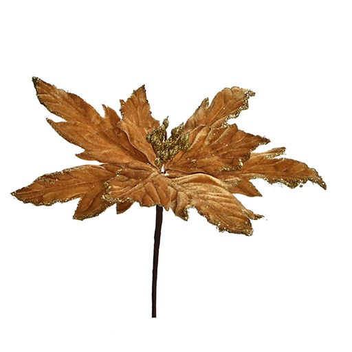 [569259] Jasaco |  POINSETTIA PICK 27CM GOLD