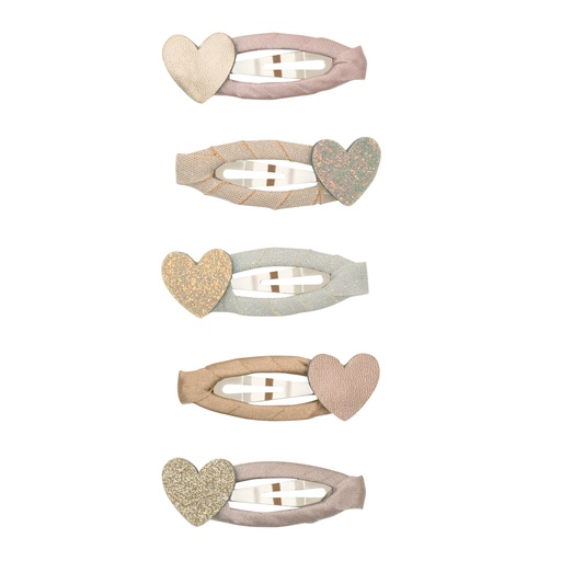 [569698] Mimi & Lula | Haarspeld Heart Mini Clic Clacs 5-pack