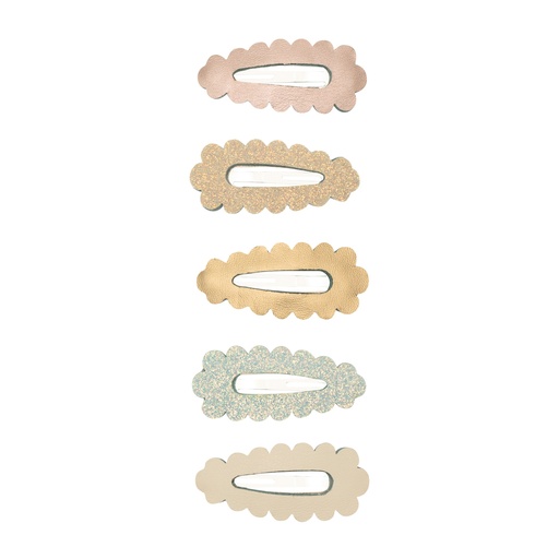 [569710] Mimi & Lula | Haarspeld Scallop Mini Clic Clacs 5-pack