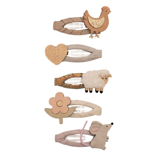 [569720] Mimi & Lula | Haarspeld Farm Animal Mini Clic Clacs 5-pack