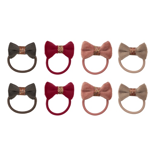 [569741] Mimi & Lula | Haarelastiek X-mas Velvet Ponies 8-pack
