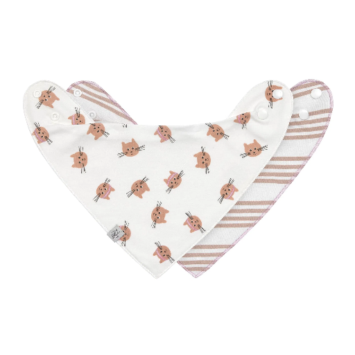 [570068] Laessig | Spuugdoekje Tiny Team Cat Cowl-Neck 2-pack