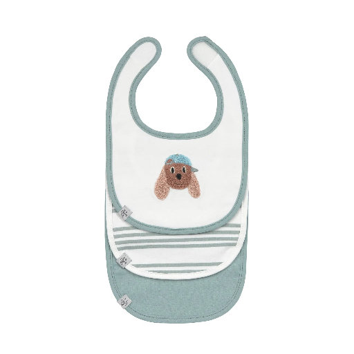 [570072] Laessig | Slabbetje Newborn Bib Tiny Team Dog 3-pack