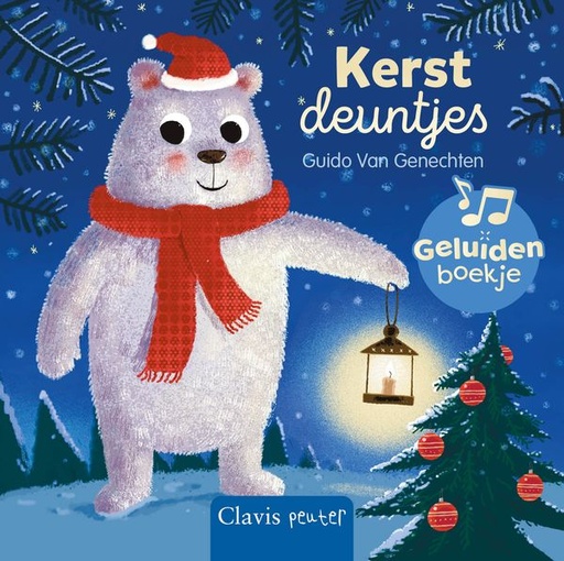 [570194] Clavis | Boek Kerstdeuntjes Geluidenboekje - Guido Van Genechten