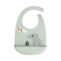 [570274] Done By Deer | Slabbetje Playground Green Siliconen met Kruimelvanger 