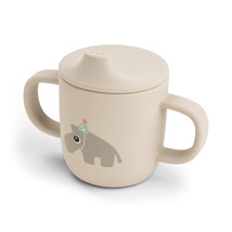 [570284] Done by Deer | Drinkbeker Celebration Sand Siliconen Handvaten Drinktuit Ecru