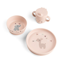 [570291] Done by Deer | Eetset Celebration Powder Foodie Dinner Set Roze 3-delig