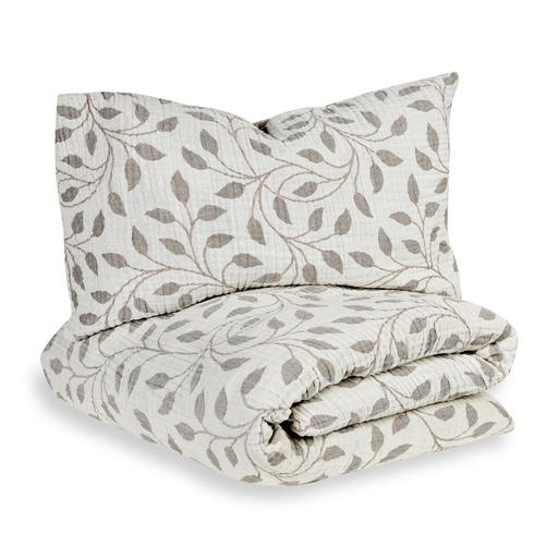 [570480] Quax | Donsovertrek Leaf Natural Colection vr Bed140x70cm 